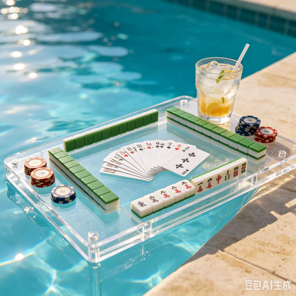 vivid color print mahjong set
